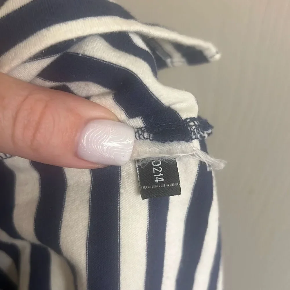 ✨Kate Spade Blue & White Striped Long Sleeve Wheaton Casual Sz Small Top✨